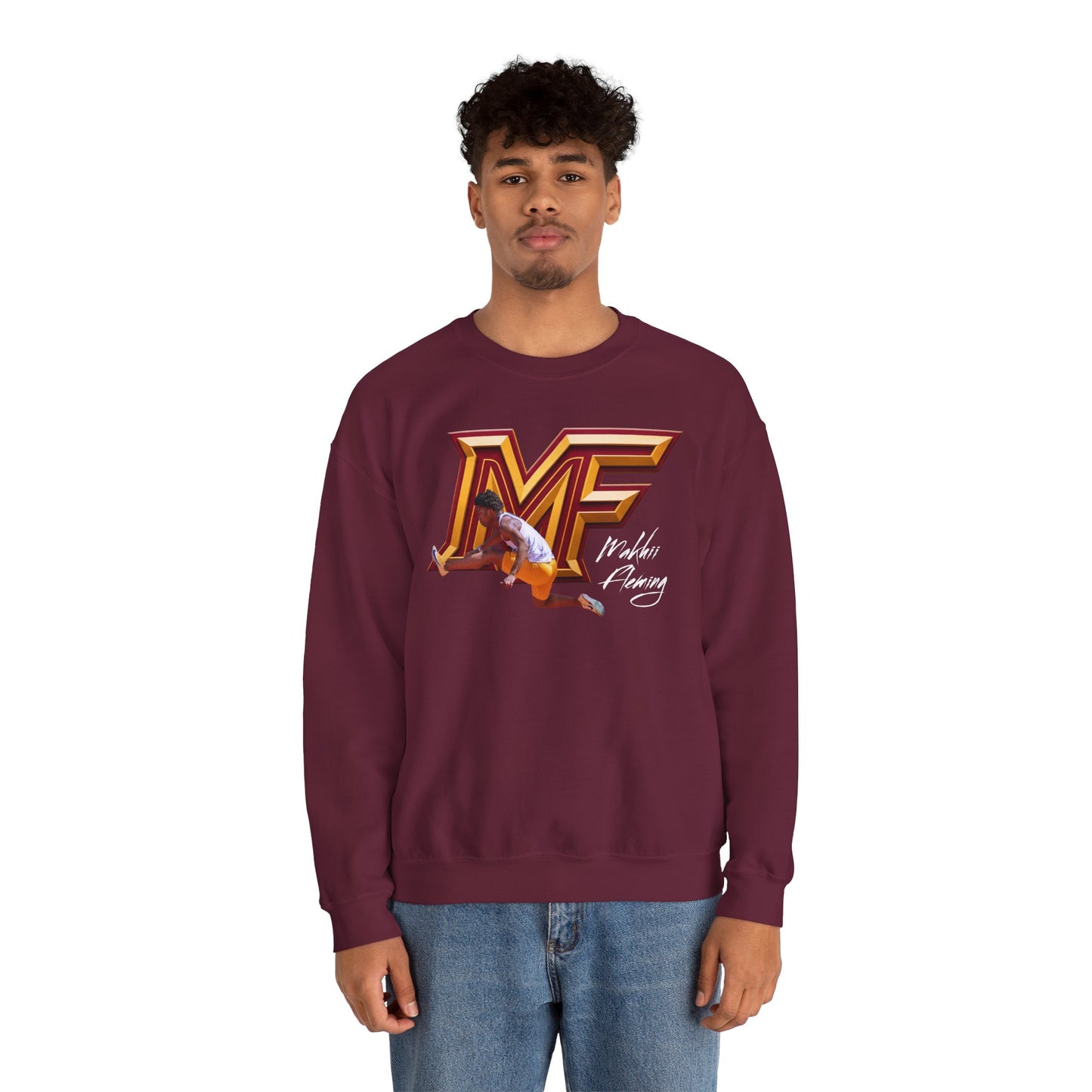 Makhii Fleming Featured Logo Crewneck Sweatshirt