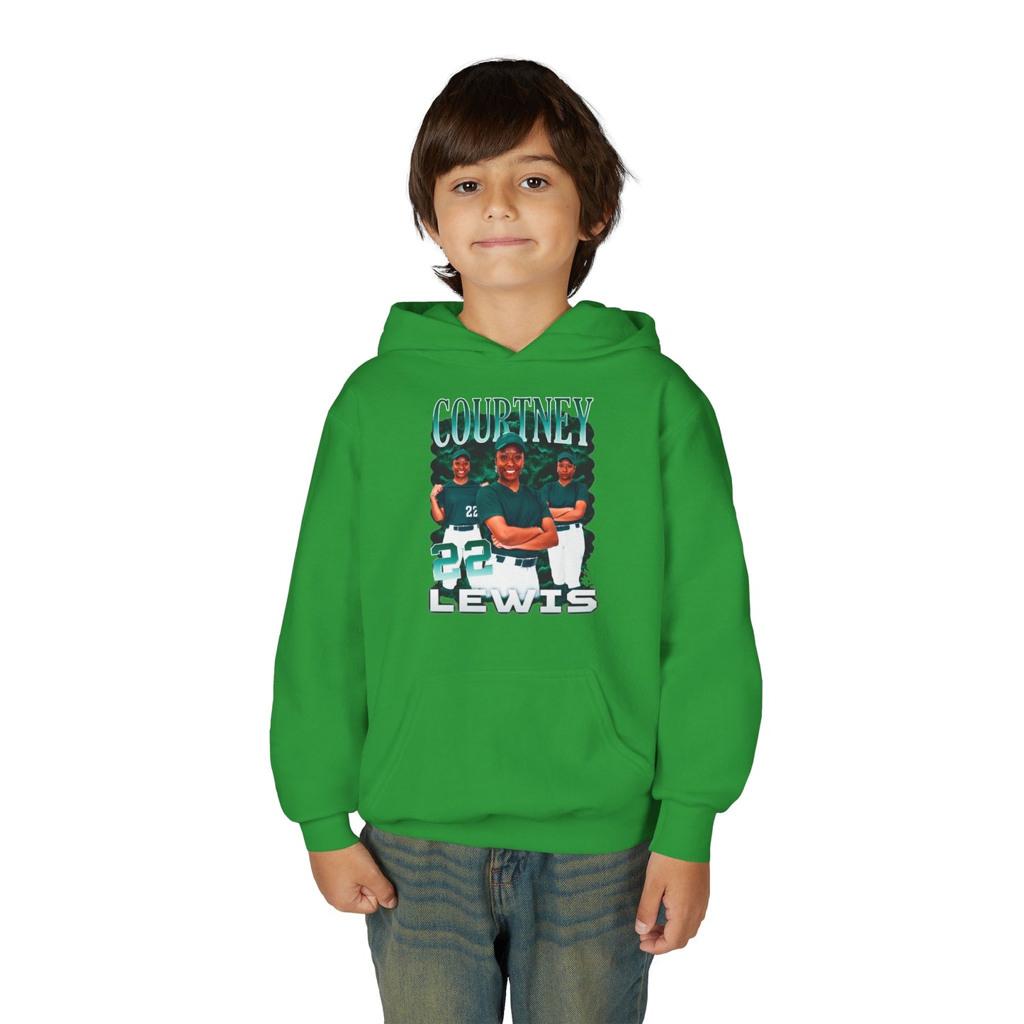 Courtney Lewis Colored & White Combo Kids Hoodie