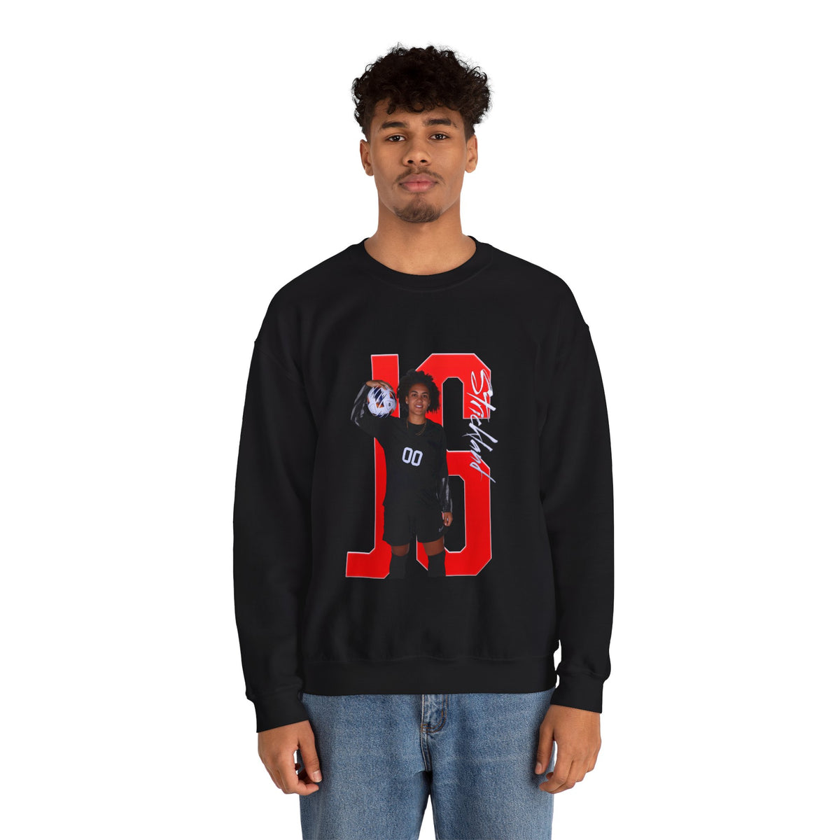 Jaylee Strickland Player Icon Initials Crewneck Sweatshirt