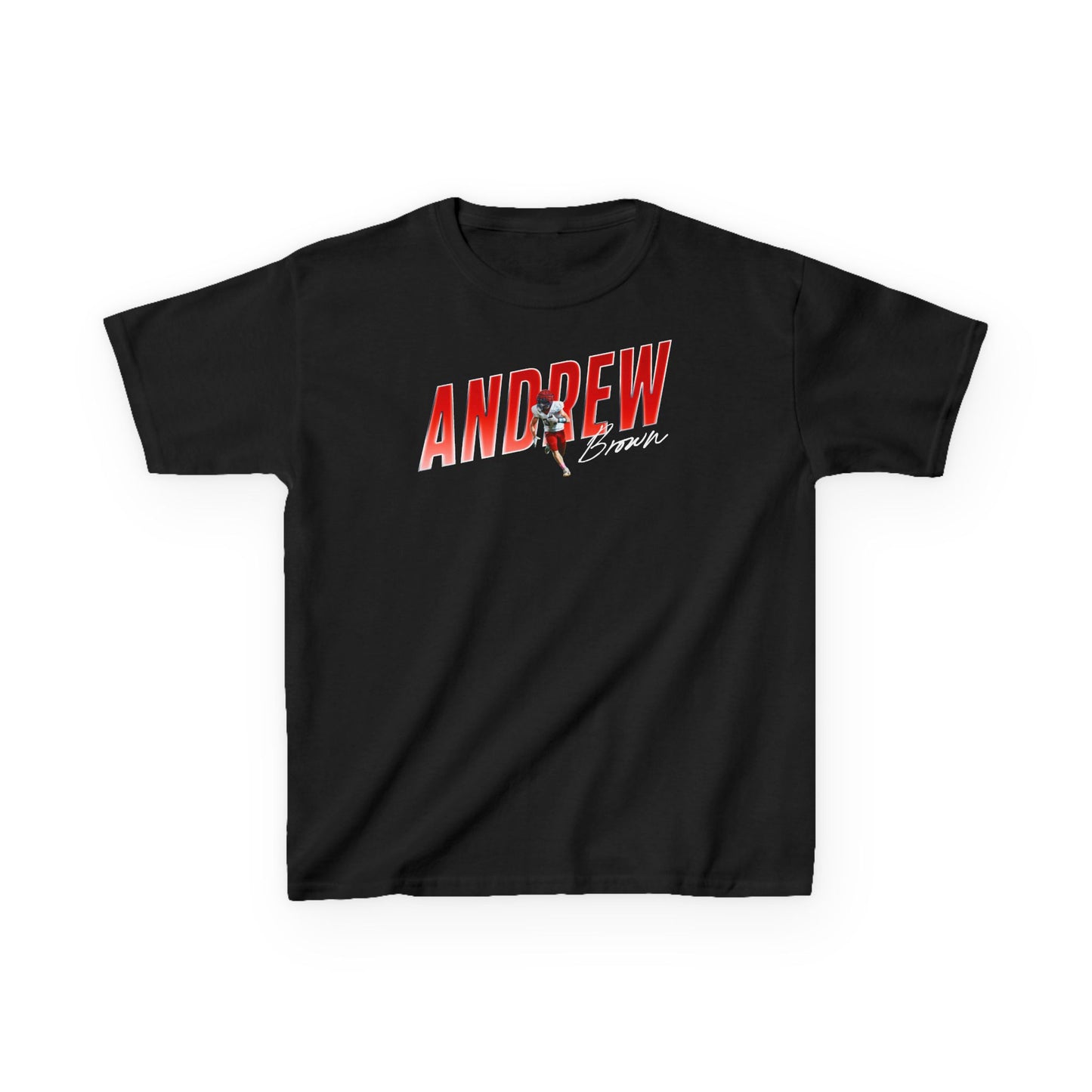 Andrew Brown Cursive Color Combo Kids Tee