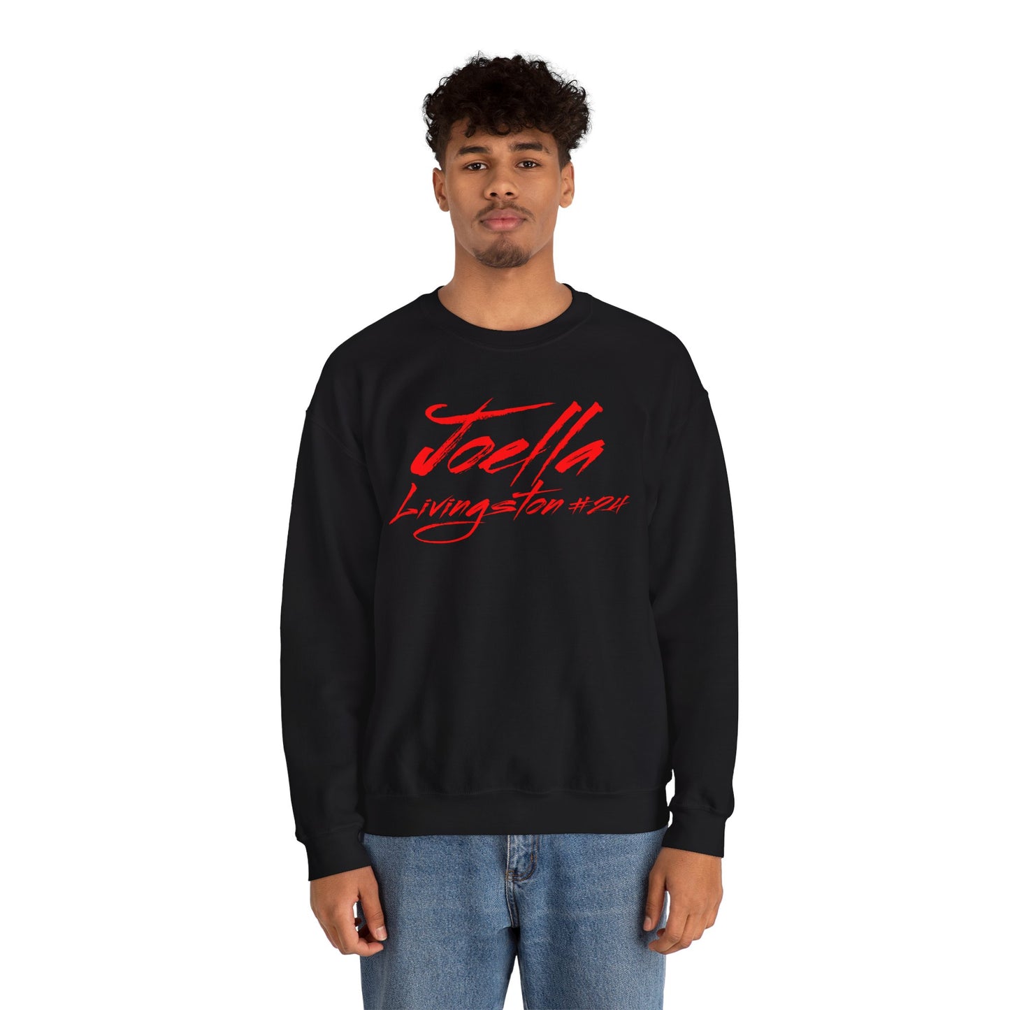 Joella Livingston Cursive Name & Number Crewneck Sweatshirt