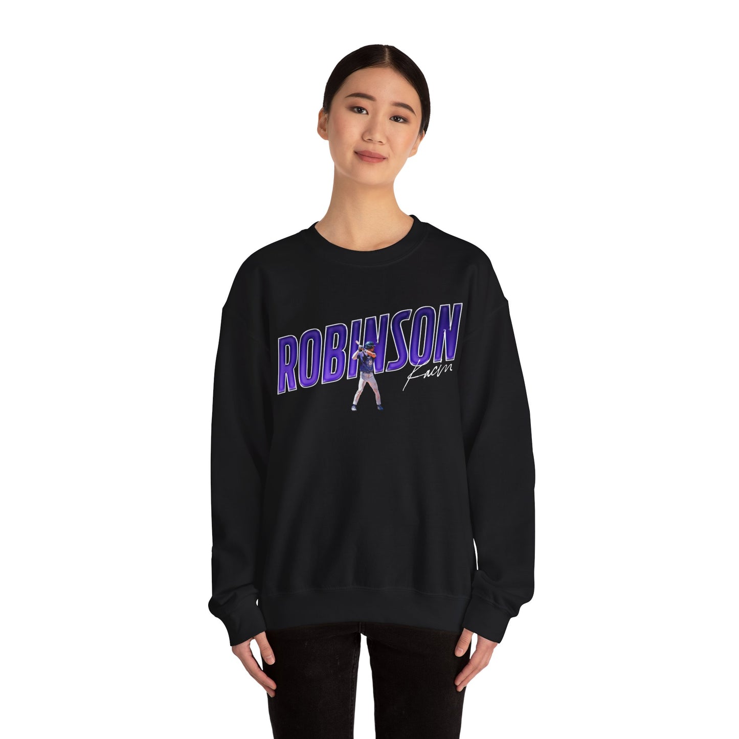Kacin Robinson Cursive Combo Crewneck Sweatshirt