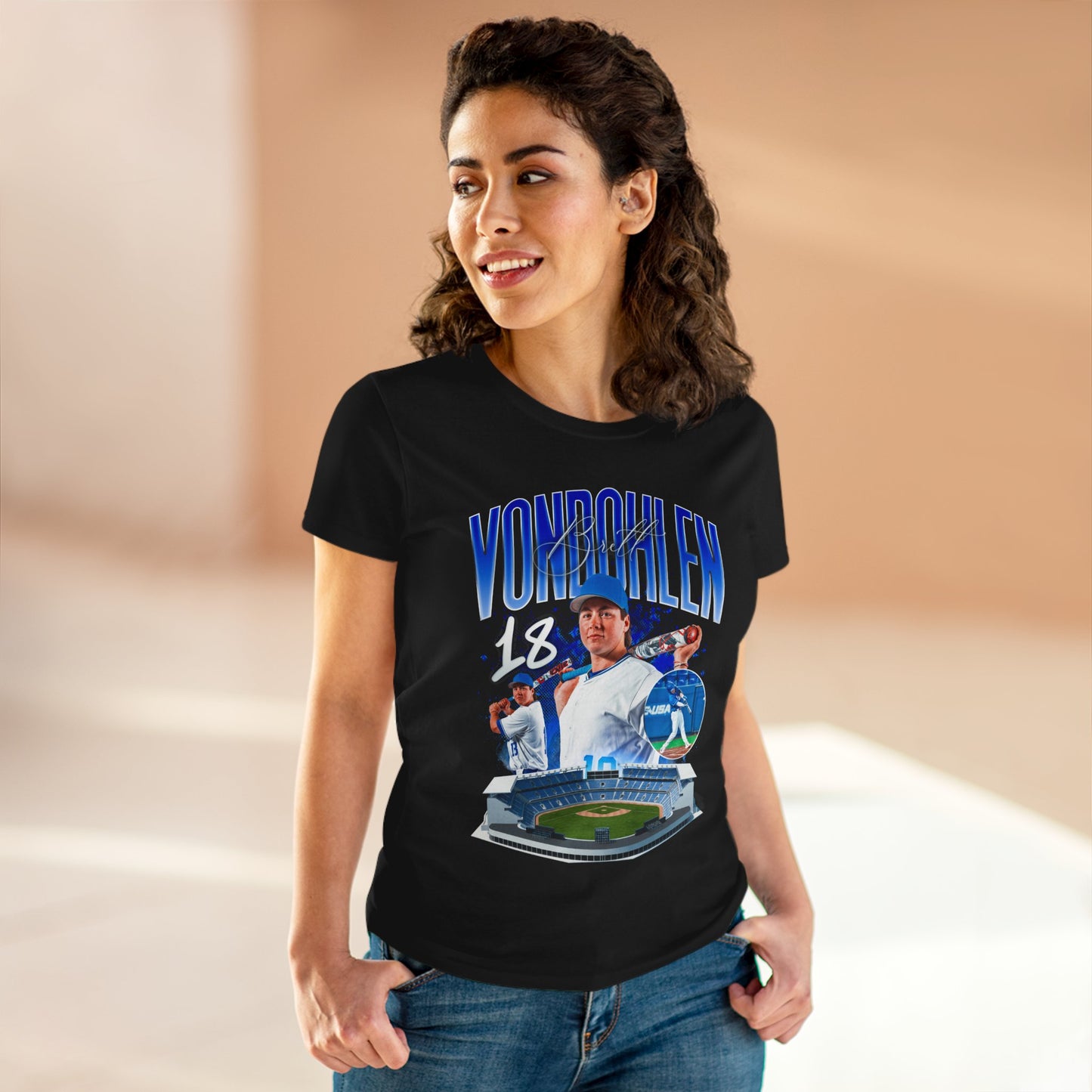 Brett Vondohlen Last Name Highlight Women's Tee