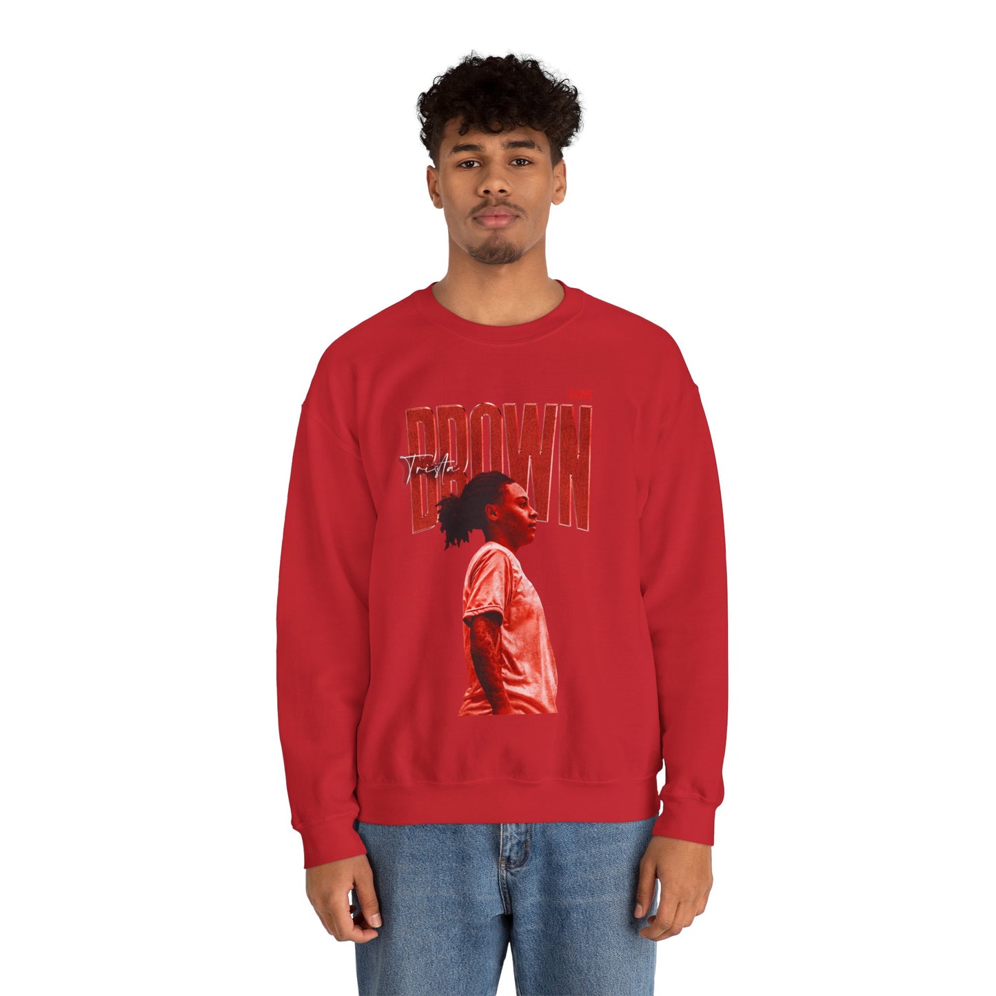 Trista Brown Faded Glory Crewneck Sweatshirt