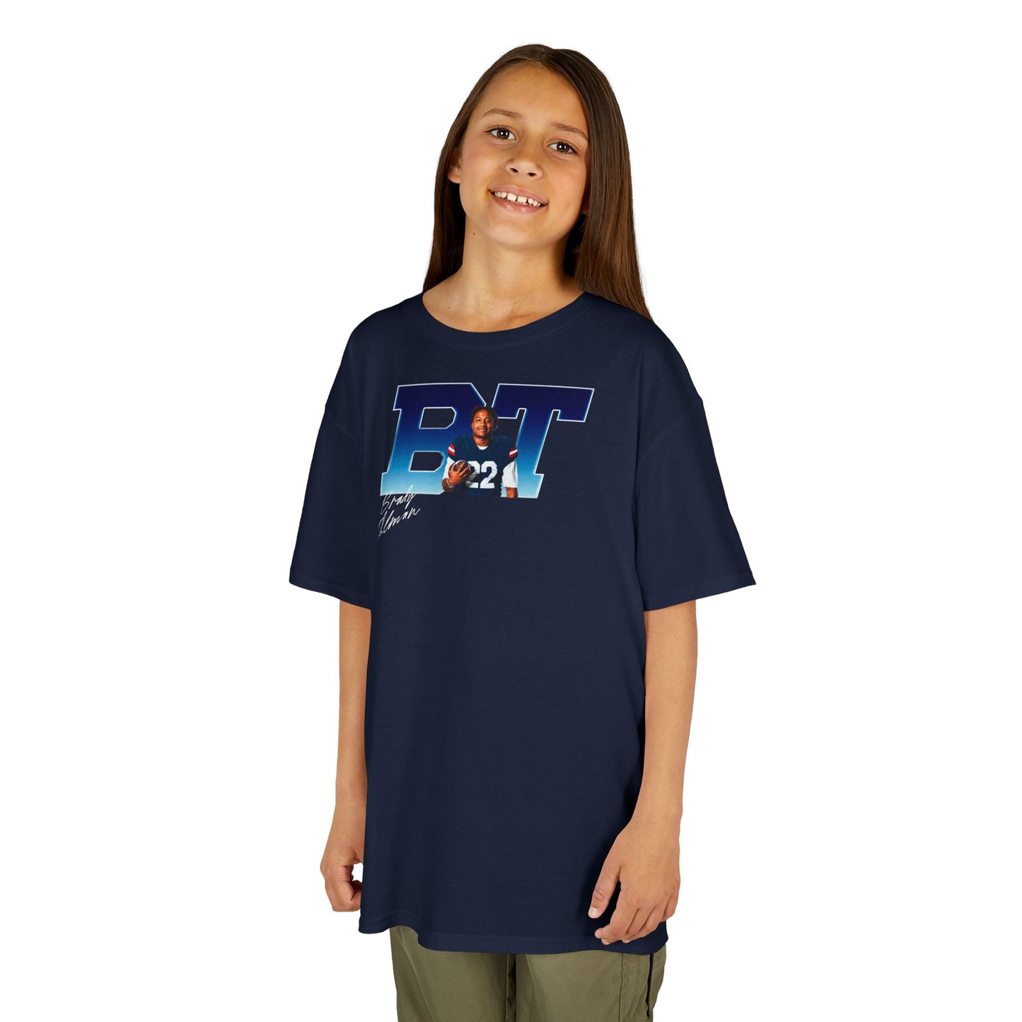 Brady Tillman Big Initials Colored Kids Tee