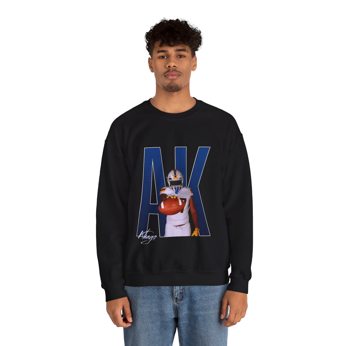 Aaron Khayo Player Icon Initials Crewneck Sweatshirt