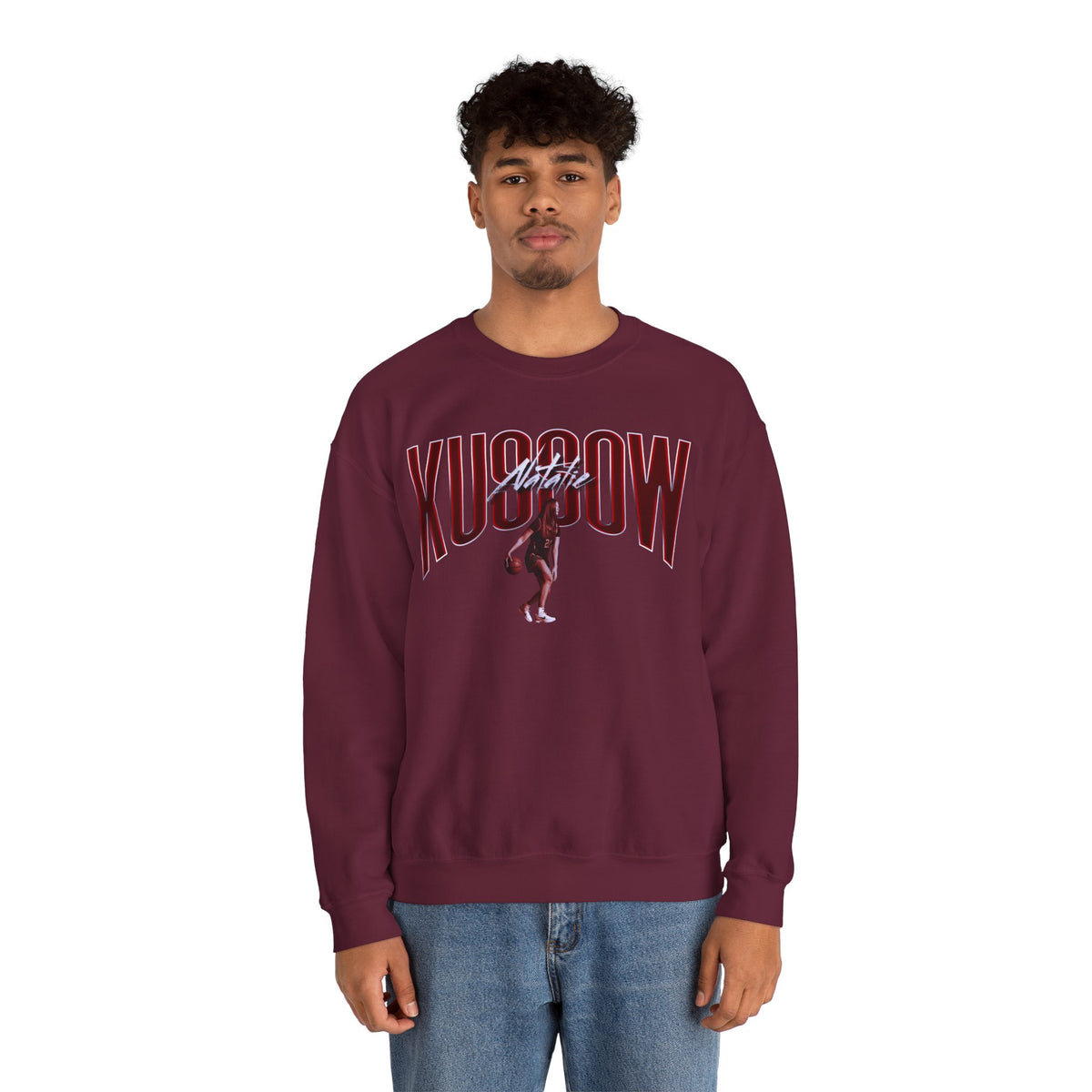 Natalie Kussow Curved Combo Colored Crewneck Sweatshirt