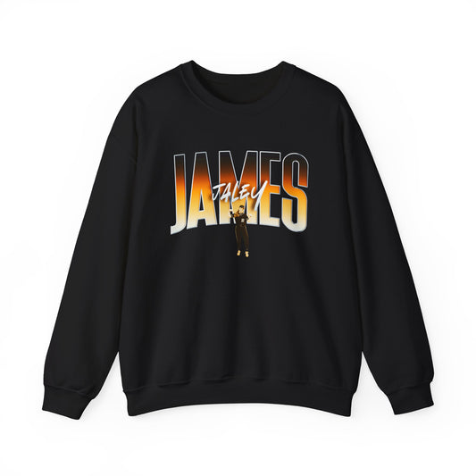 Jaley James Cursive Combo Colored Crewneck Sweatshirt