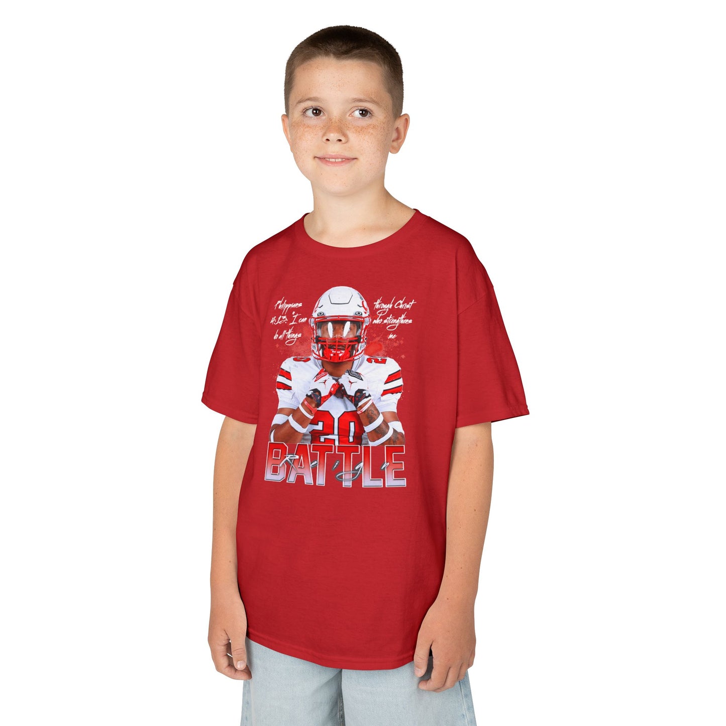 Reign Battle Featured Quote Kids Tee