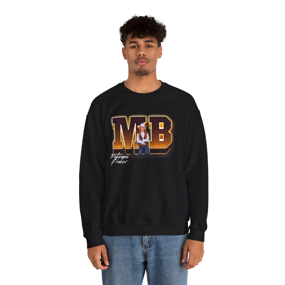 Makenna Baker Big Initials Crewneck Sweatshirt