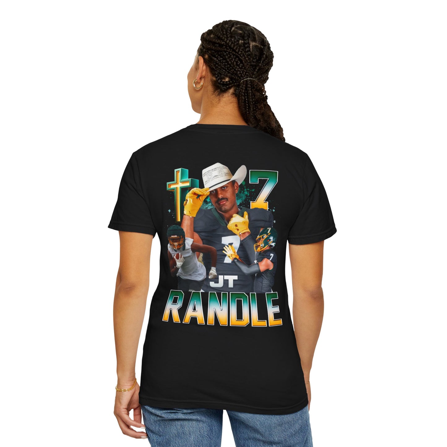 Joe Randle Logo Front & Back Premium Tee