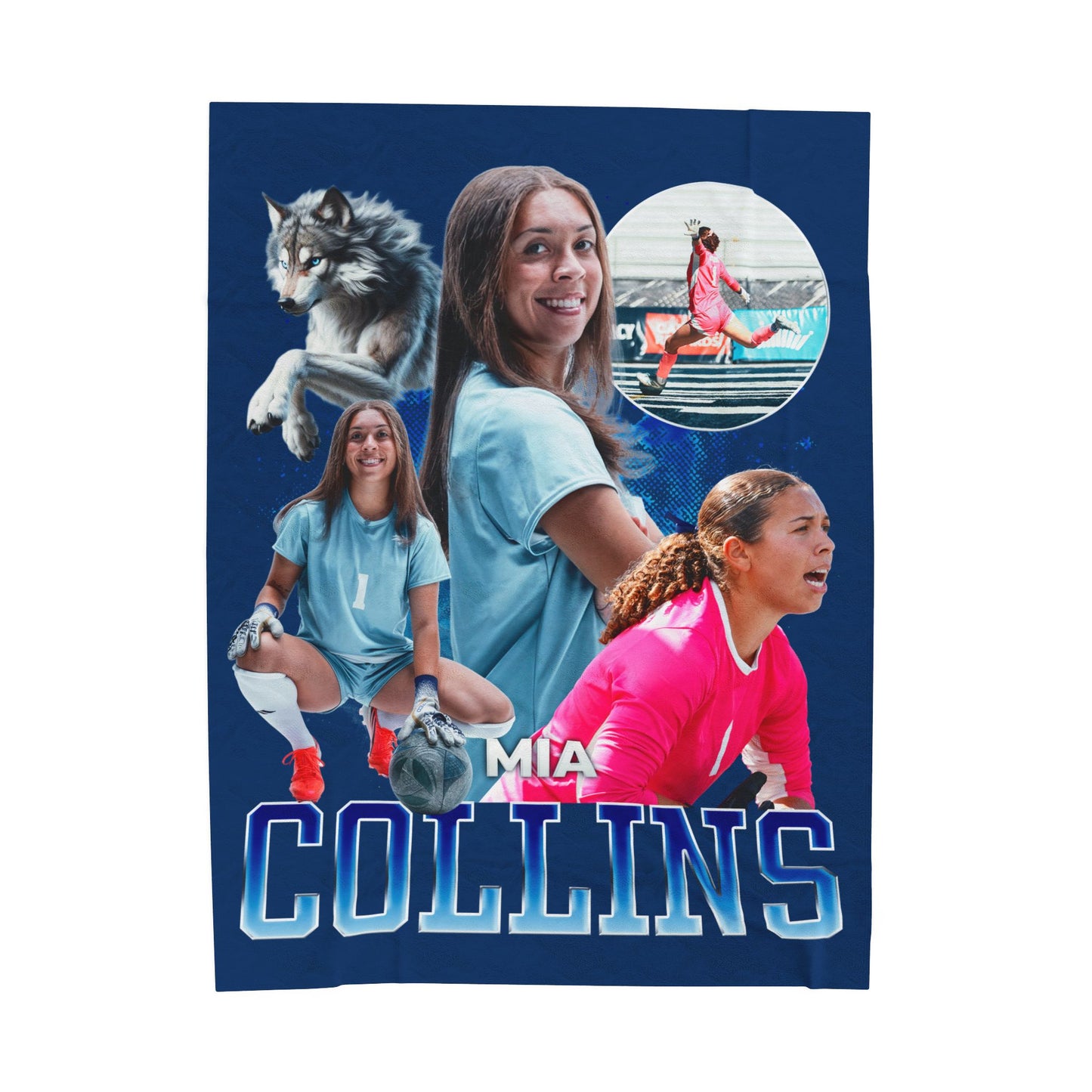Mia Collins 60"-80" Plush Blanket