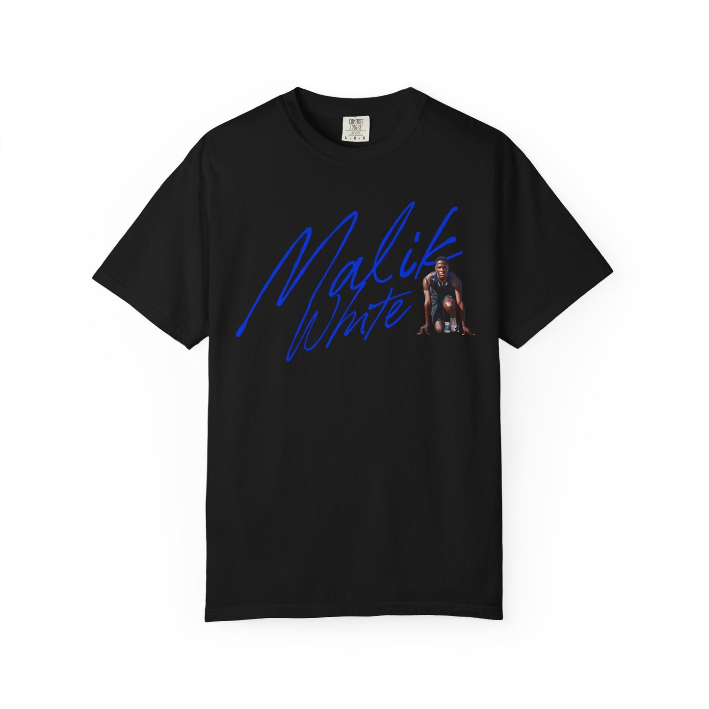 Malik White Cursive Premium Tee