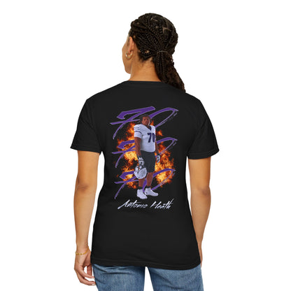 Antonio Heath Logo Front & Back Premium Tee