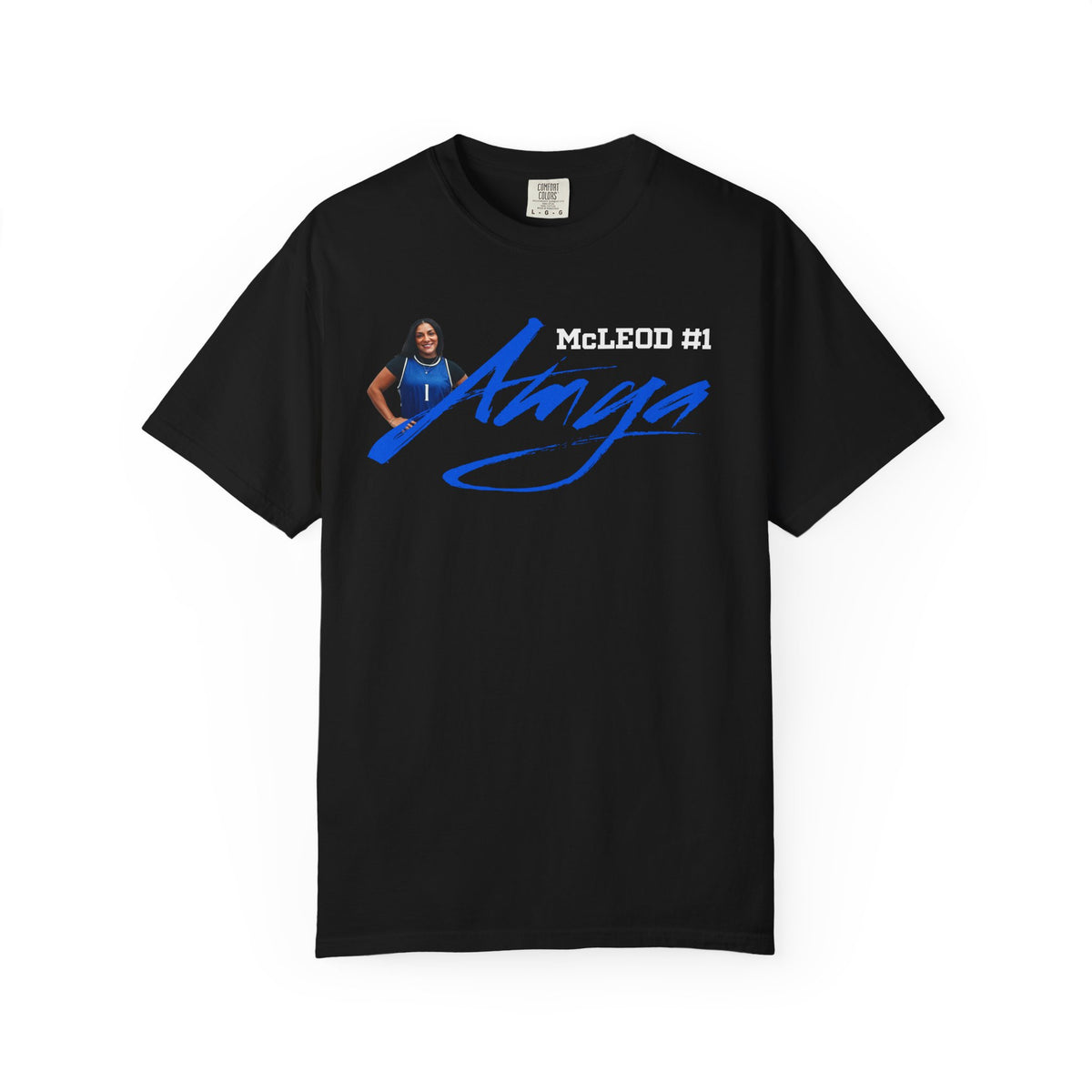 Amya McLeod Cursive Name & Number Premium Tee