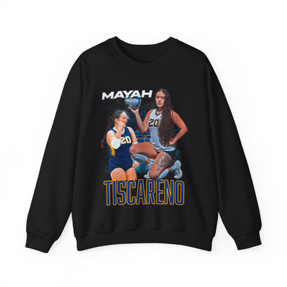 Mayah Tiscareno White & Colored Combo Crewneck Sweatshirt