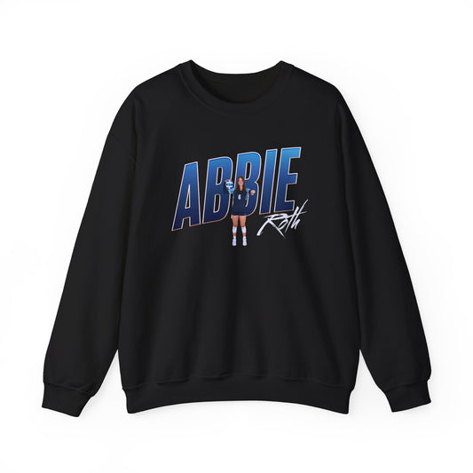 Abbie Roth Cursive Combo  Crewneck Sweatshirt