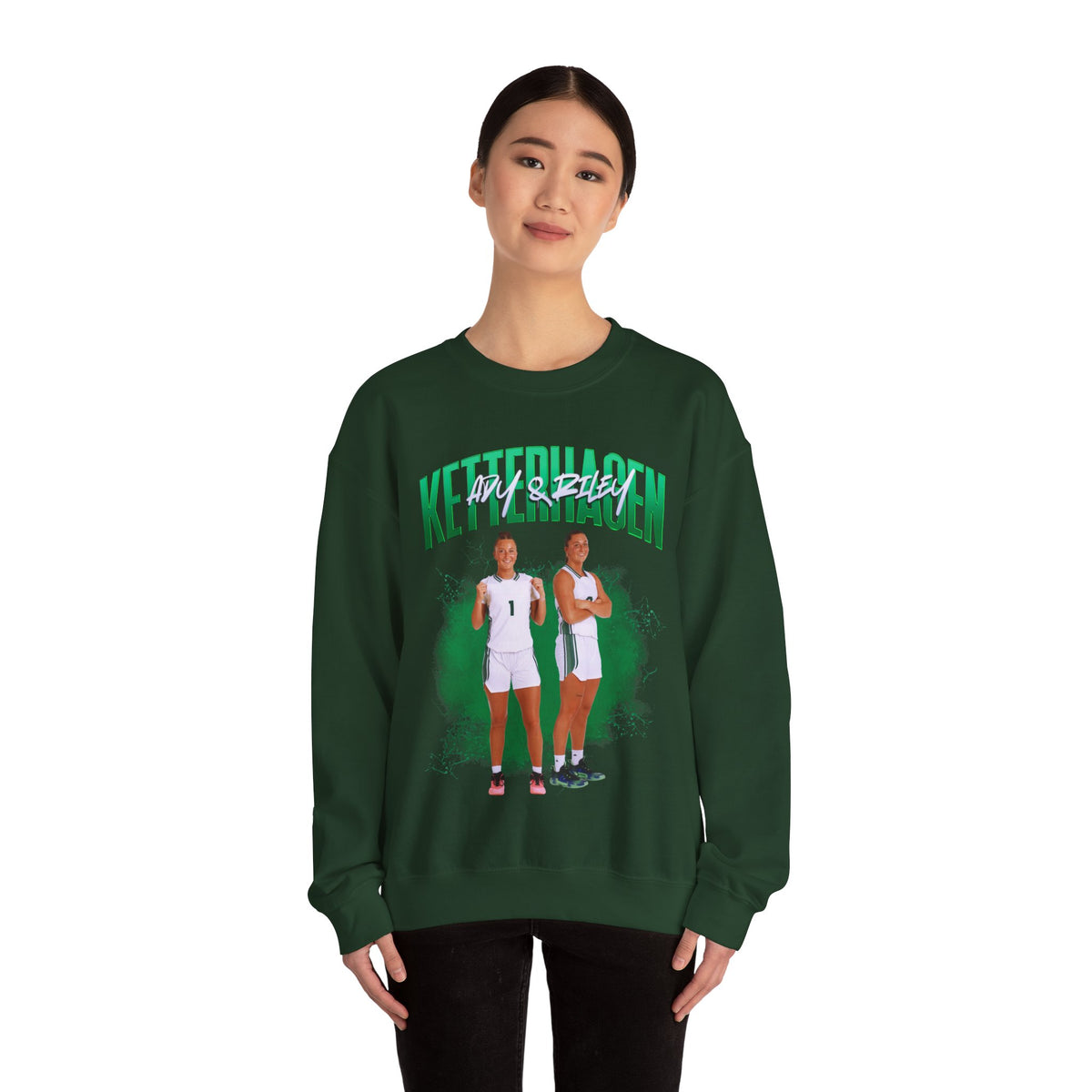 Ady & Riley Ketterhagen Curved Combo Crewneck Sweatshirt