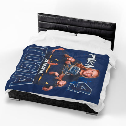 Anaya Togia Name & Number Ombre 60"-80" Plush Blanket