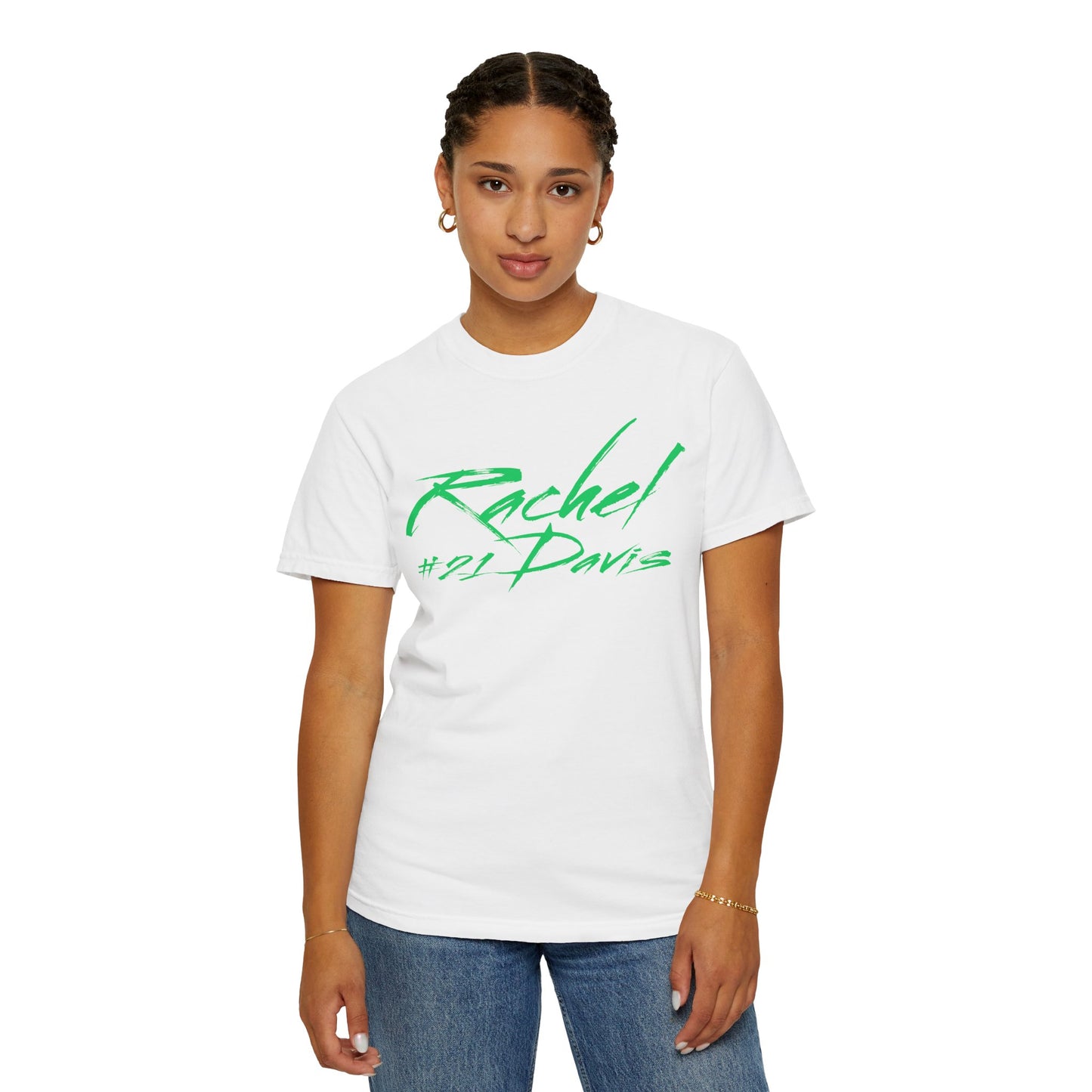 Rachel Davis Cursive Name & Number Premium Tee