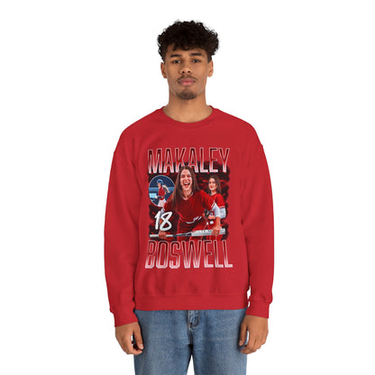 Makaley Boswell Single Color Combo Crewneck Sweatshirt