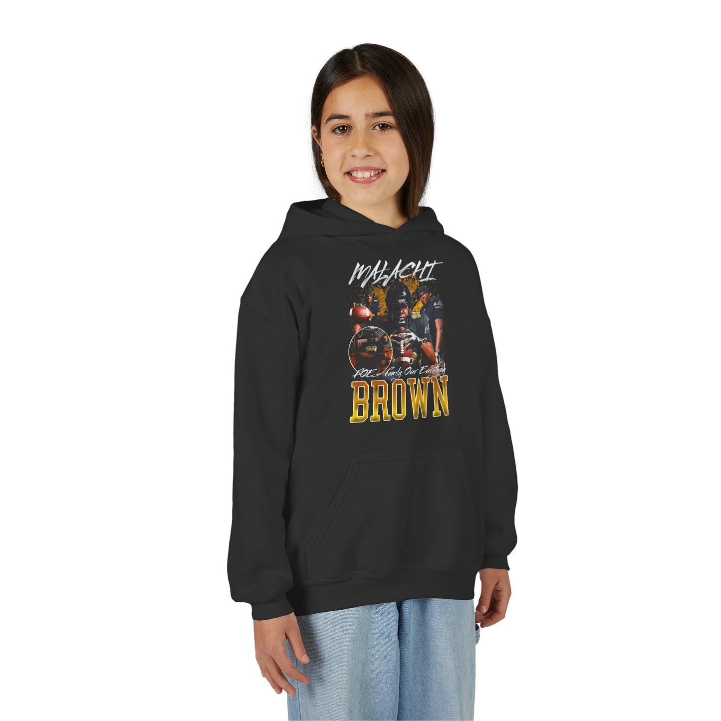 Malachi Brown Kids Hoodie