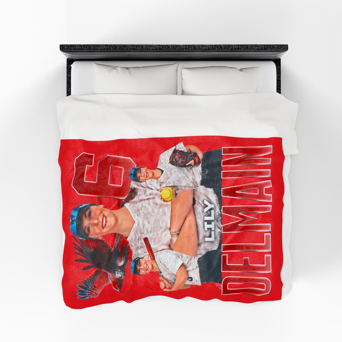 Lily Delmain Team Mascot 60"-80" Plush Blanket