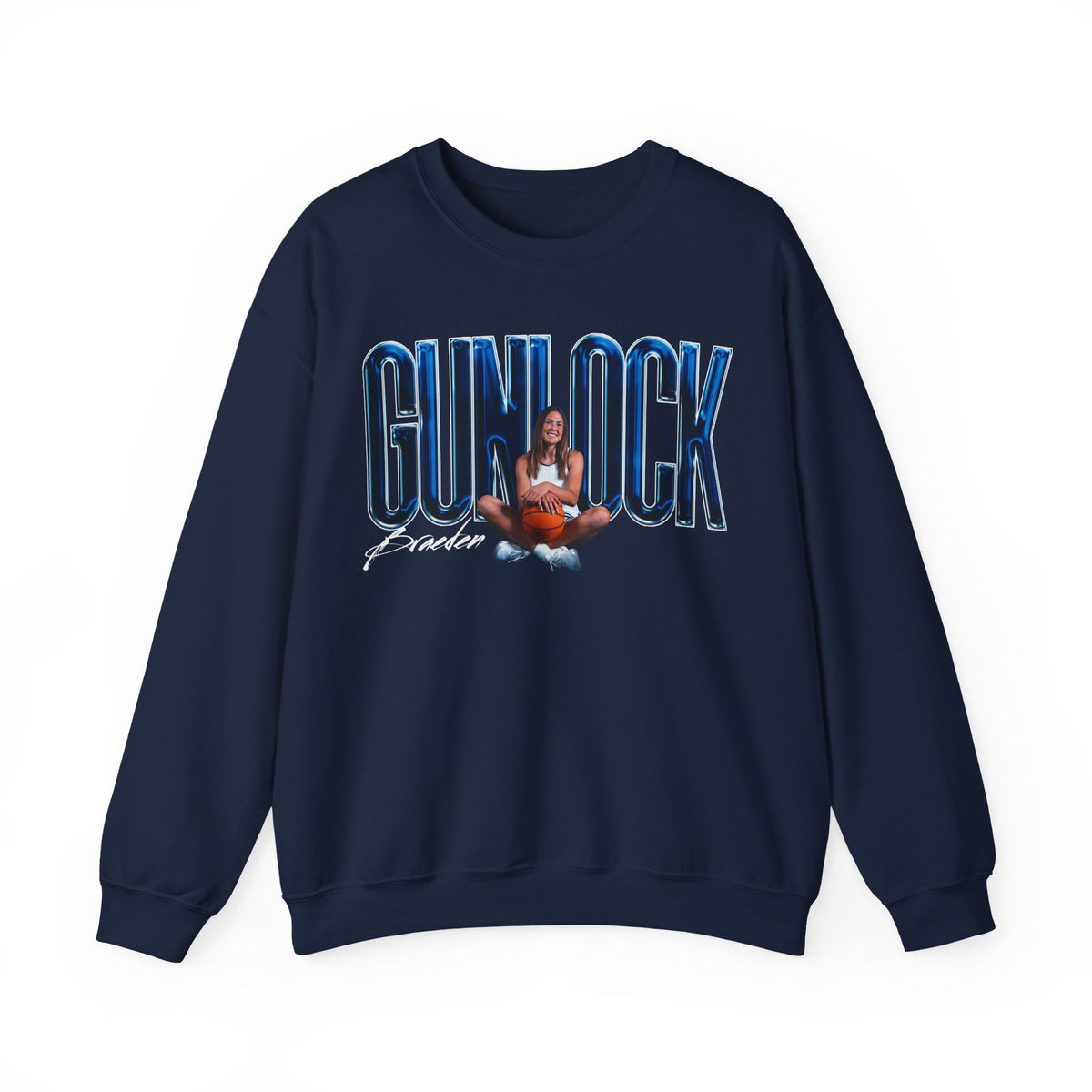 Braeden Gunlock Big Last Name Crewneck Sweatshirt