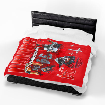 Andrew Brown 60"-80" Plush Blanket