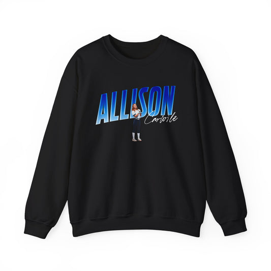 Allison Carwile Cursive Combo Colored Crewneck Sweatshirt