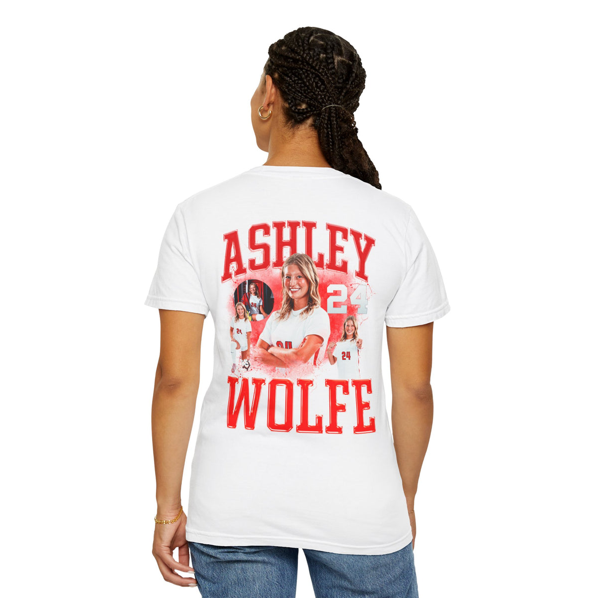 Ashley Wolfe Logo Front & Back Premium Tee