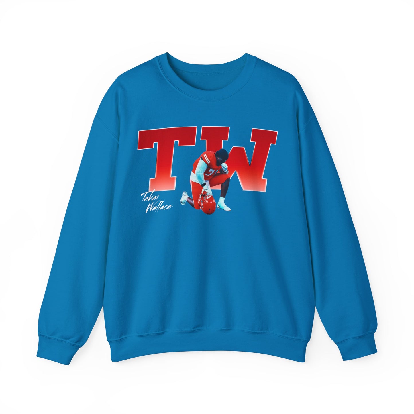 Takai Wallace Big Initials Colored Crewneck Sweatshirt