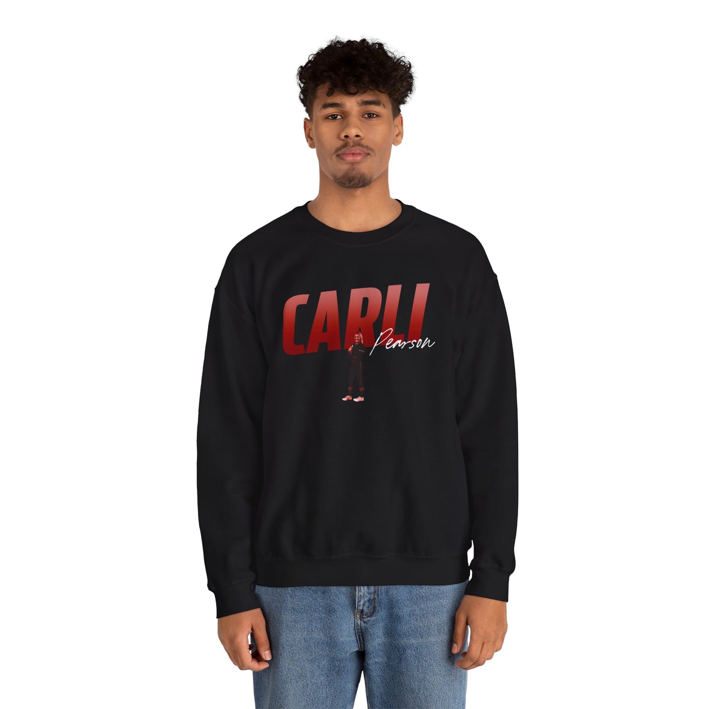 Carli Pearson Big Last Name Crewneck Sweatshirt
