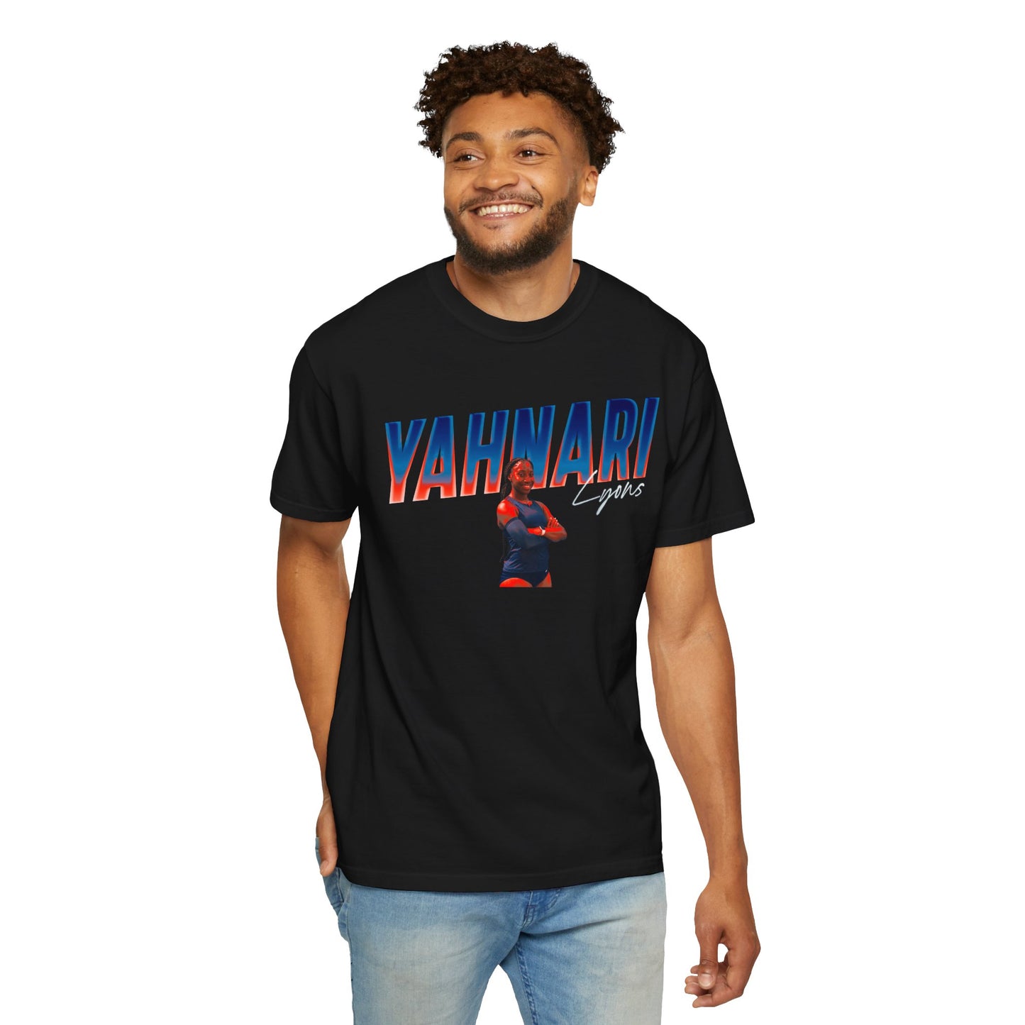 Yahnari Lyons Cursive Combo Colored Premium Tee