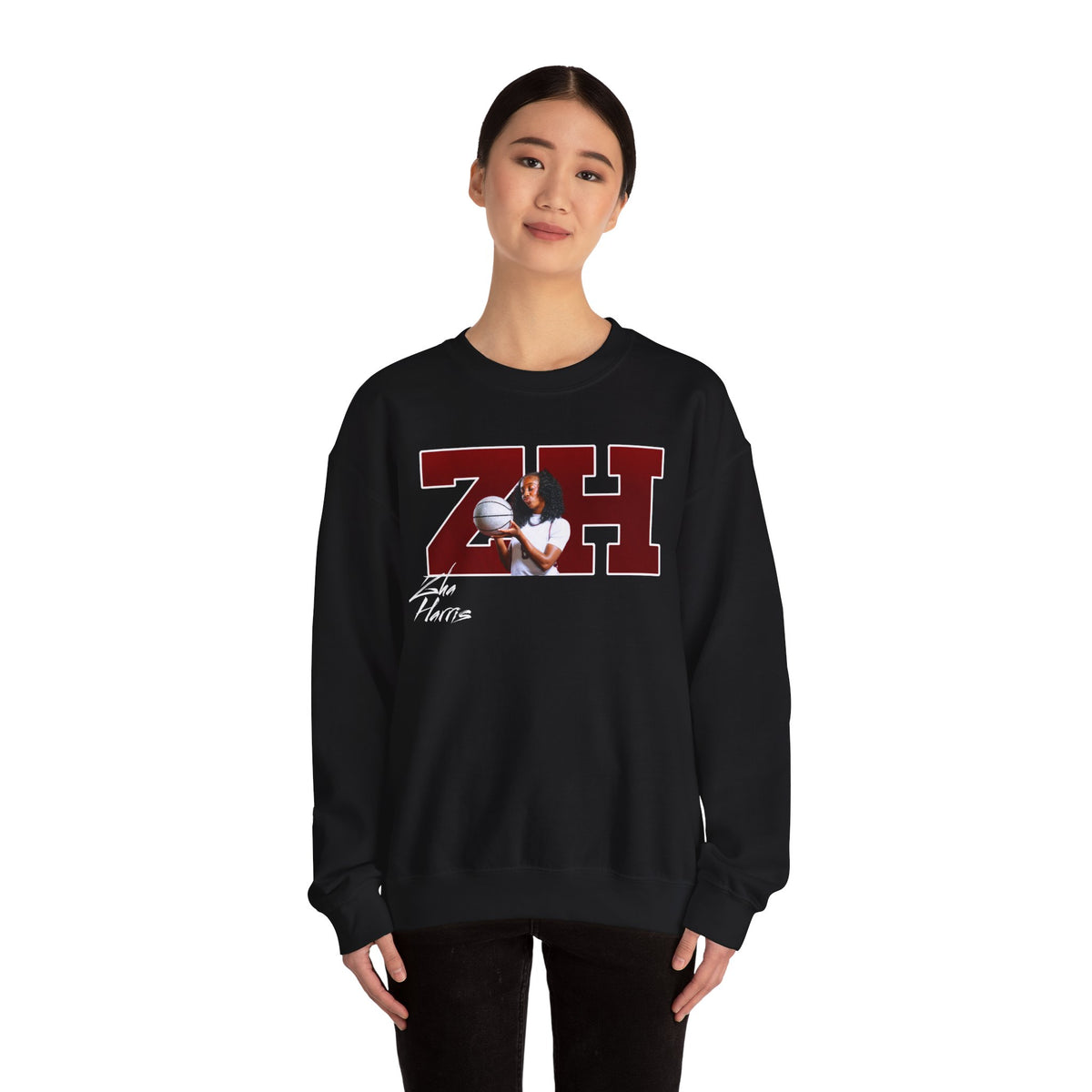 Zha Harris Big Initials Crewneck Sweatshirt