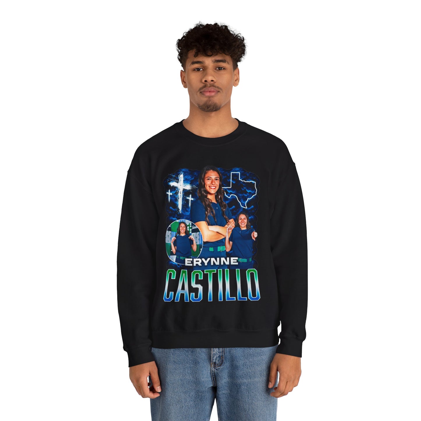 Erynne Castillo Faith Based Crewneck Sweatshirt