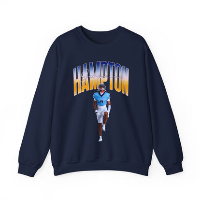 Jermaine Hampton Curved Combo Colored Crewneck Sweatshirt