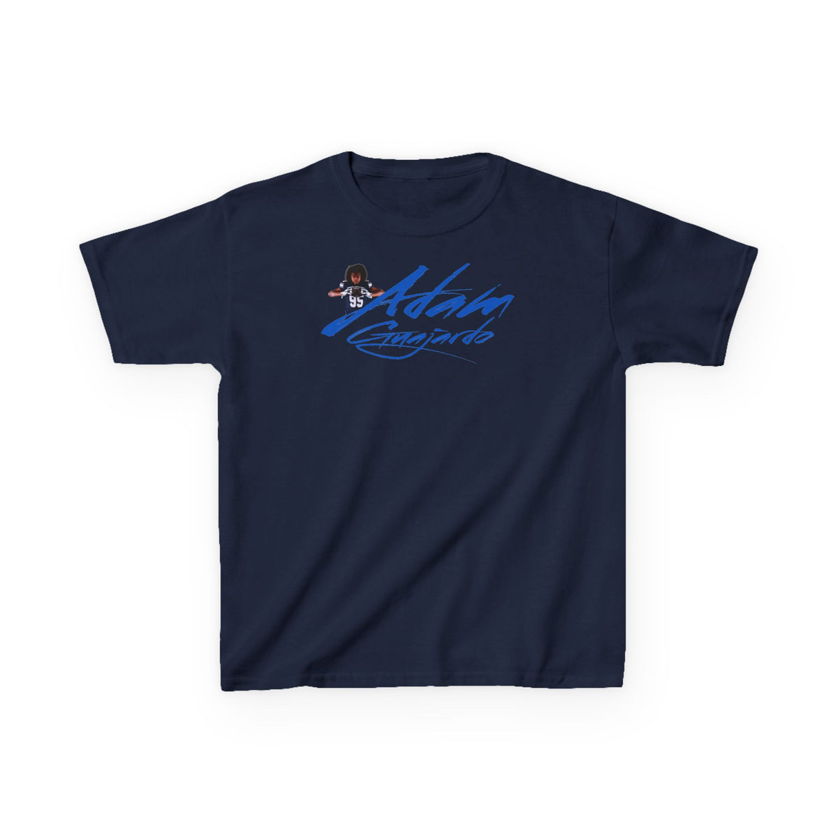 Adam Guajardo Cursive Name & Number Kids Tee