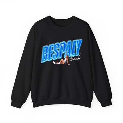 Sasha Bespaly Cursive Combo Colored Crewneck Sweatshirt