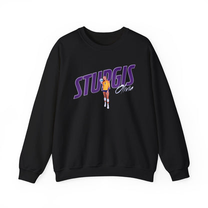 Olivia Sturgis Cursive Combo Colored Crewneck Sweatshirt