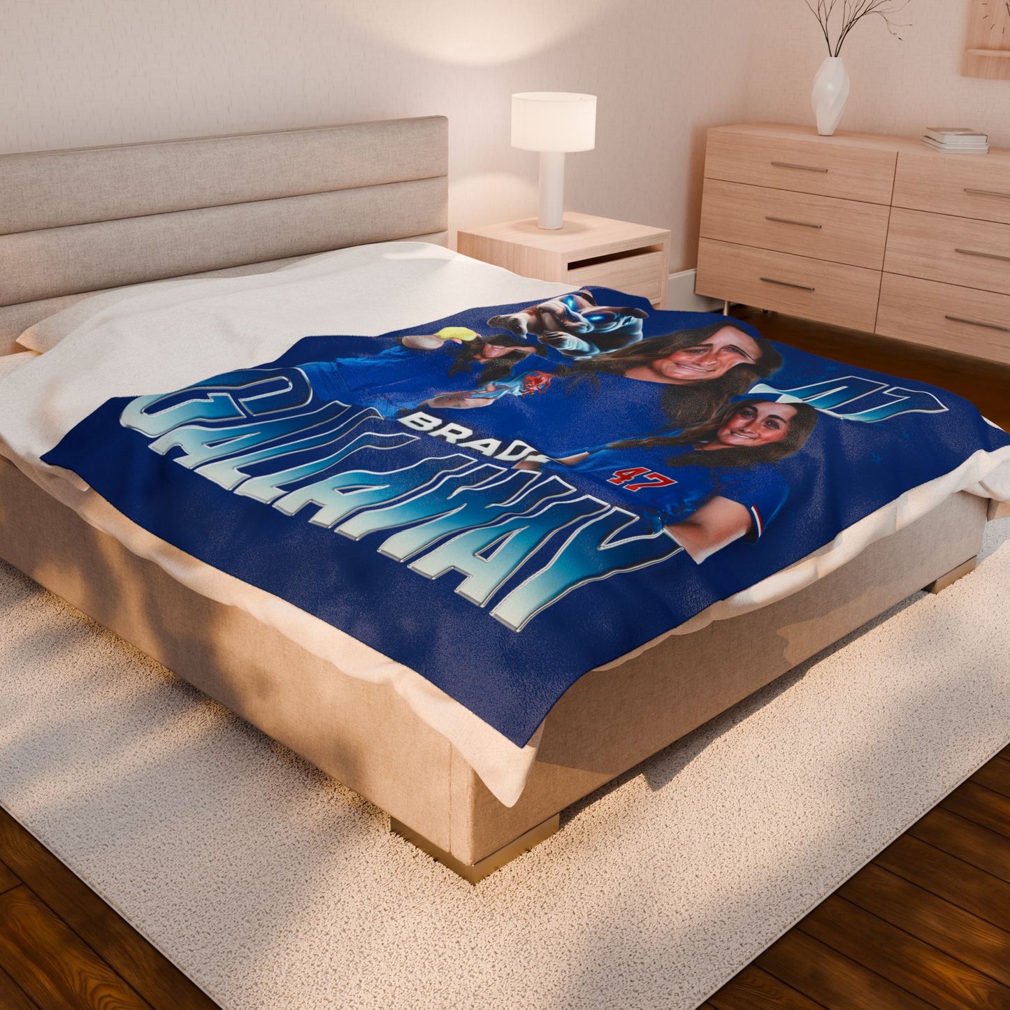 Bradi Gallaway Team Mascot 60"-80" Plush Blanket