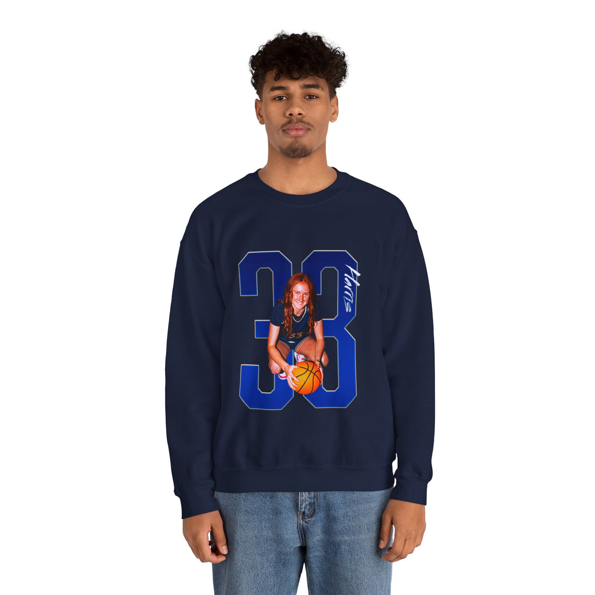 Addison Harris Player Icon Number Crewneck Sweatshirt