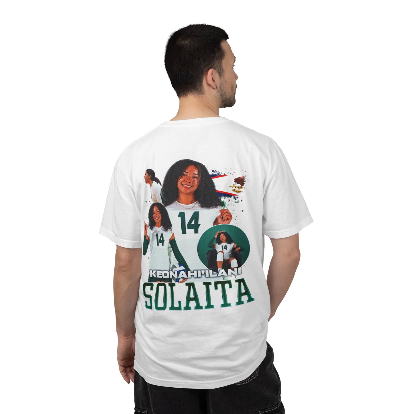 Keonahi'Ilani Solaita Logo Front & Back Premium Tee
