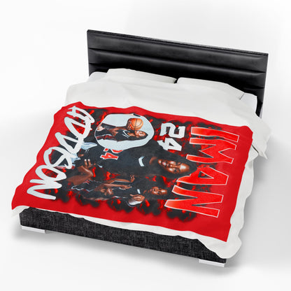 Iman Addison 60"-80" Plush Blanket
