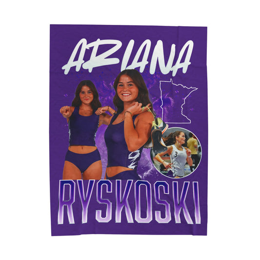 Ariana Ryskoski Colored & White Combo 60"-80" Plush Blanket