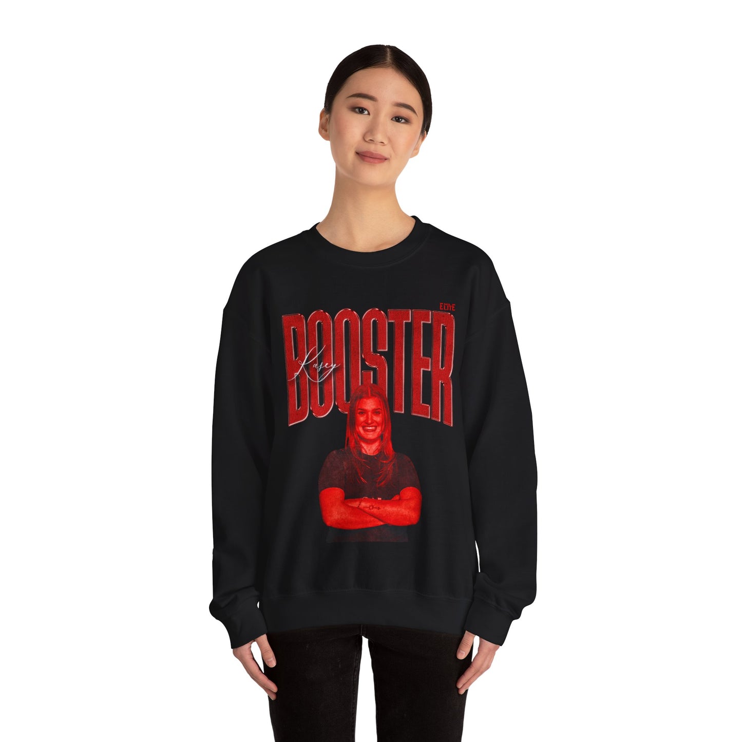 Kasey Booster Faded Glory Crewneck Sweatshirt