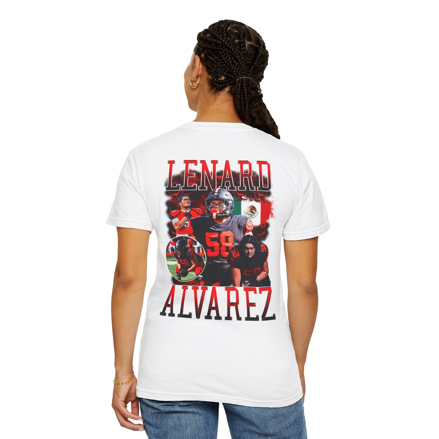 Lenard Alvarez Logo Front & Back Premium Tee