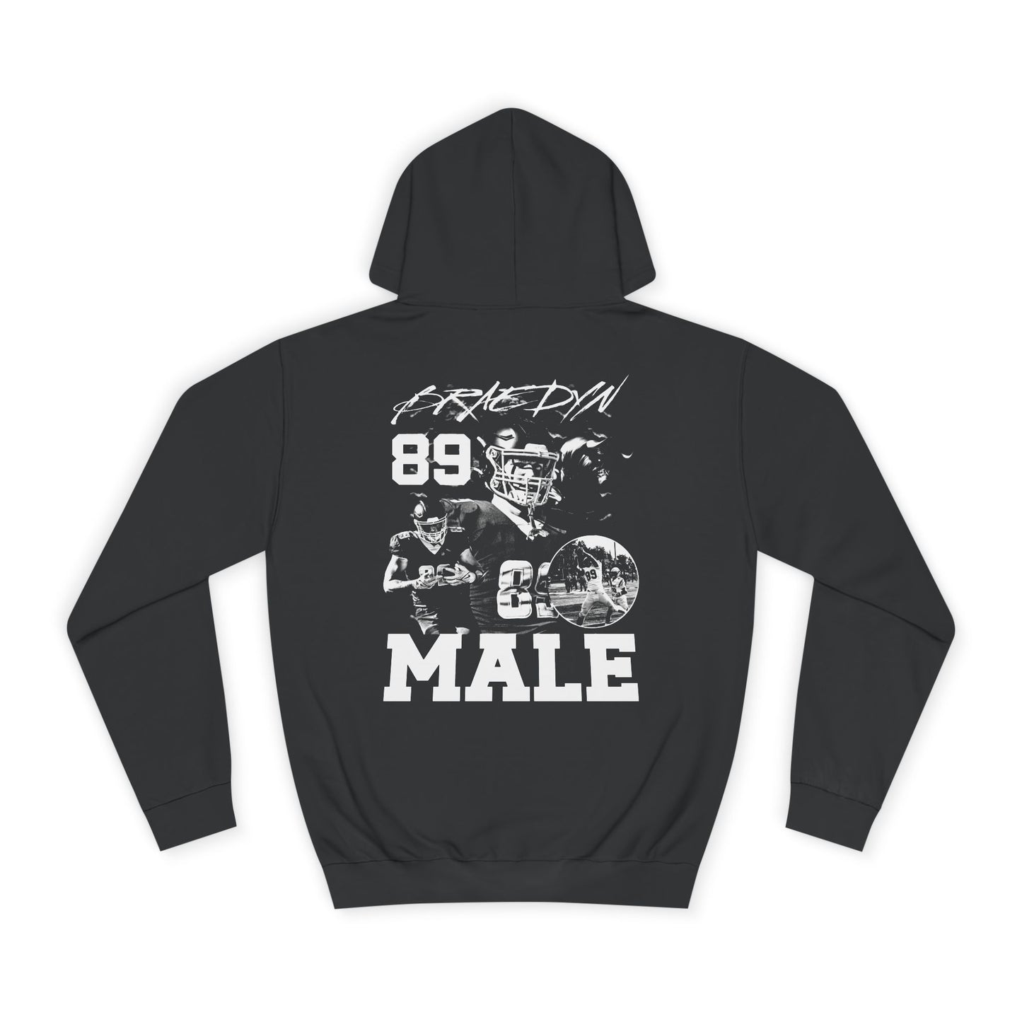 Braedyn Male Vintage Blackout Premium Hoodie