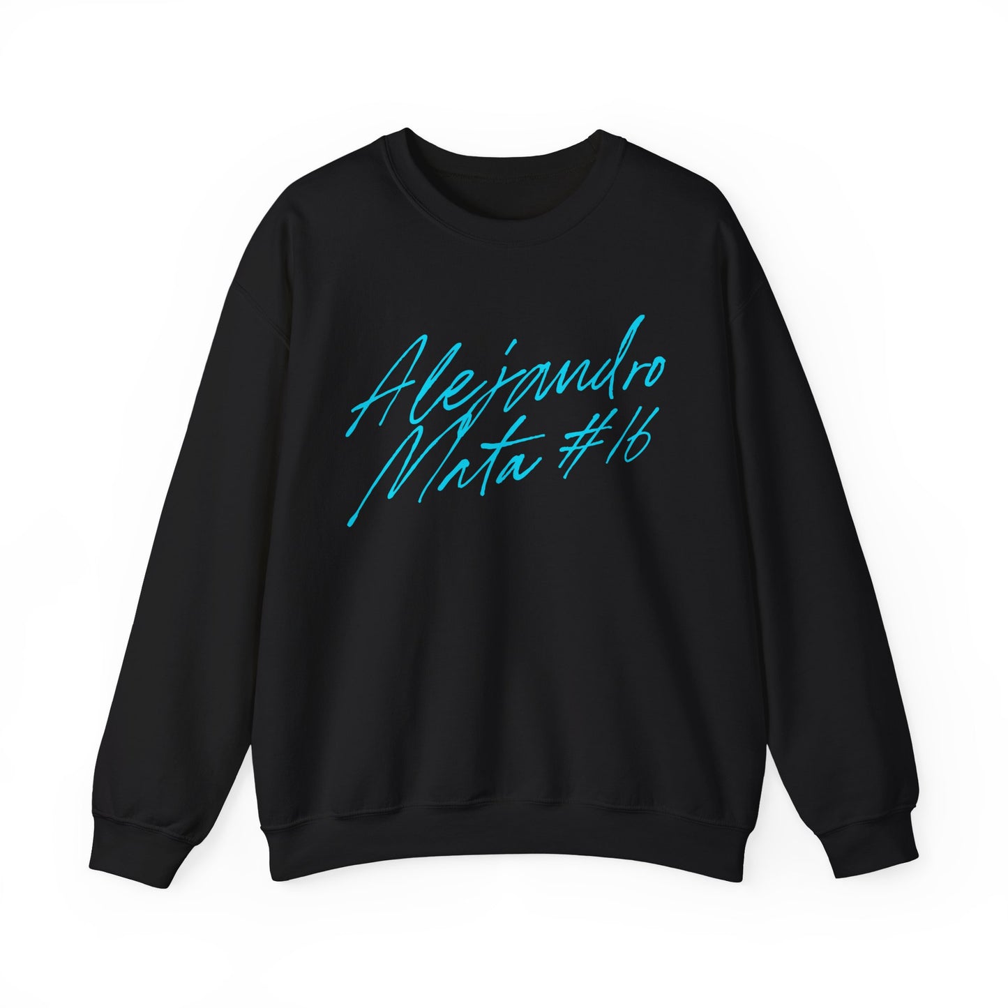 Alejandro Mata Cursive Name & Number Crewneck Sweatshirt