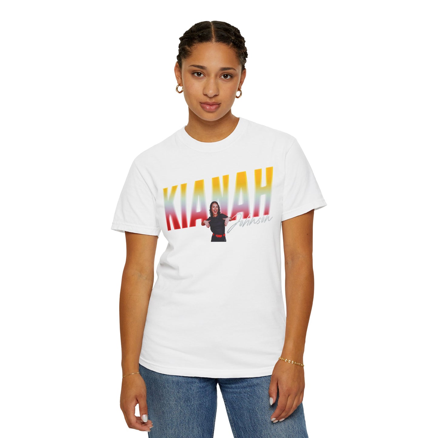 Kianah Johnson Cursive Combo Premium Tee